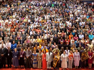 Gathering of members of the Bahá’í community